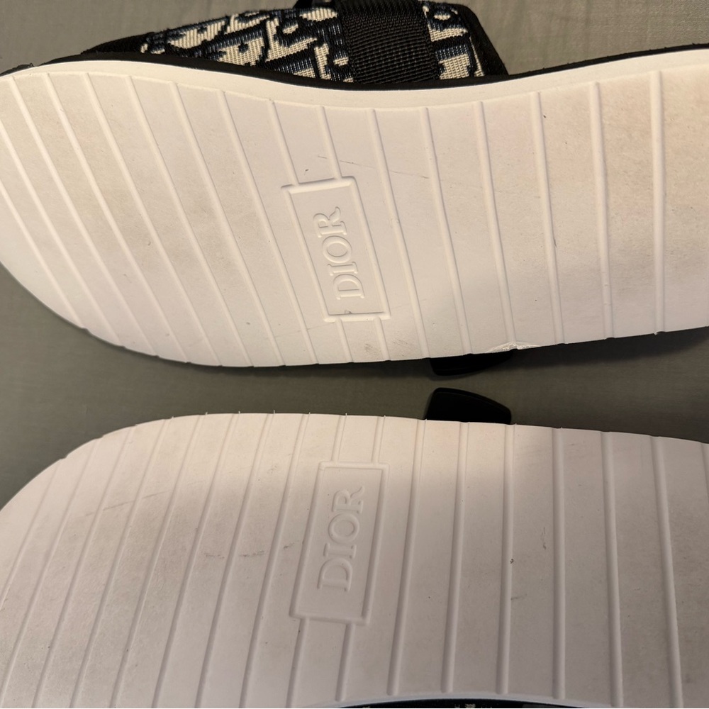 Dior Monogram Black and White Sandals - Picture 4 of 6